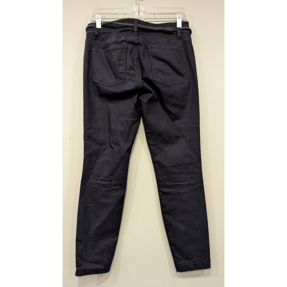 Eileen Fisher Indigo Blue Jeans with Tie Waist Size 6 - Picture 4 of 6
